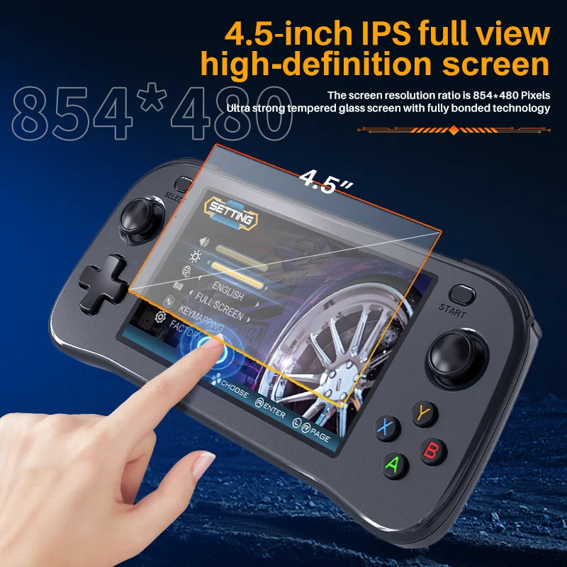 4.5-Inch Portable Game Linux Device Gaming Games Handheld Game Handheld Game Console Retro Gaming Device Handheld Game Player