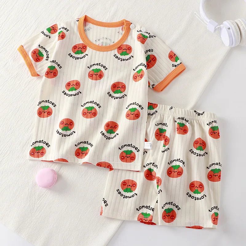 Children Clothing Set Child T-shirt Suit Summer Cotton | SAMAG