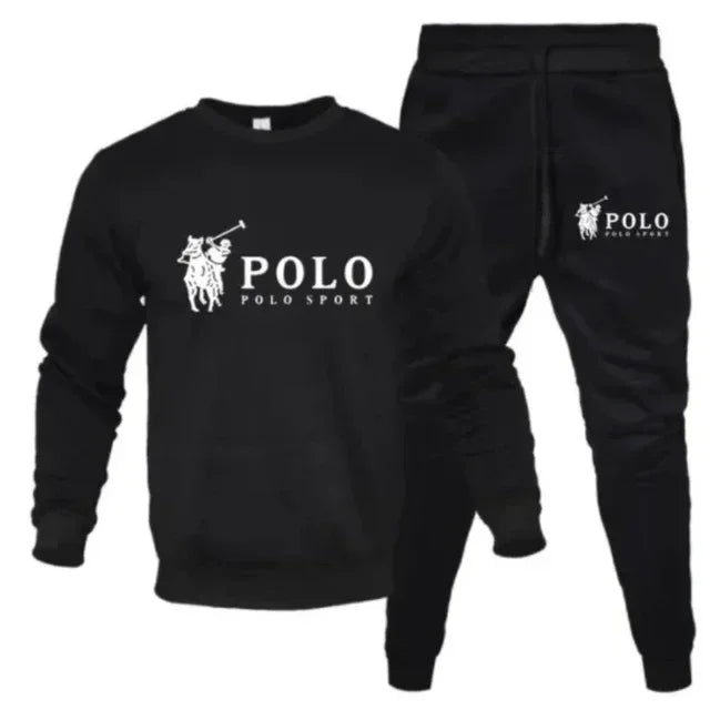 Men's autumn and winter sets of round - neck sweatshirts and jogging pants, and fashion, outdoor fitness - View 14 | SAMAG