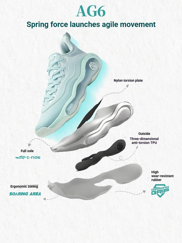 361 Degrees AG 6 Aaron Gordon Men Basketball Shoes | SAMAG
