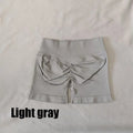 DF L0G0 Women Impact High Waist Seamless Hip Lifting Shorts Elastic Breathable Fitness Yoga Running Workout Shorts