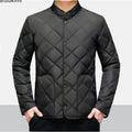 Men's Winter New Thickened Down Cotton Clothes, Solid Color Casual Stand Collar Single Breasted Fleecing Cotton-padded Clothes