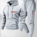 PARIS Letter Print Sweatshirt Suit Men's Fleece Hoodie | SAMAG