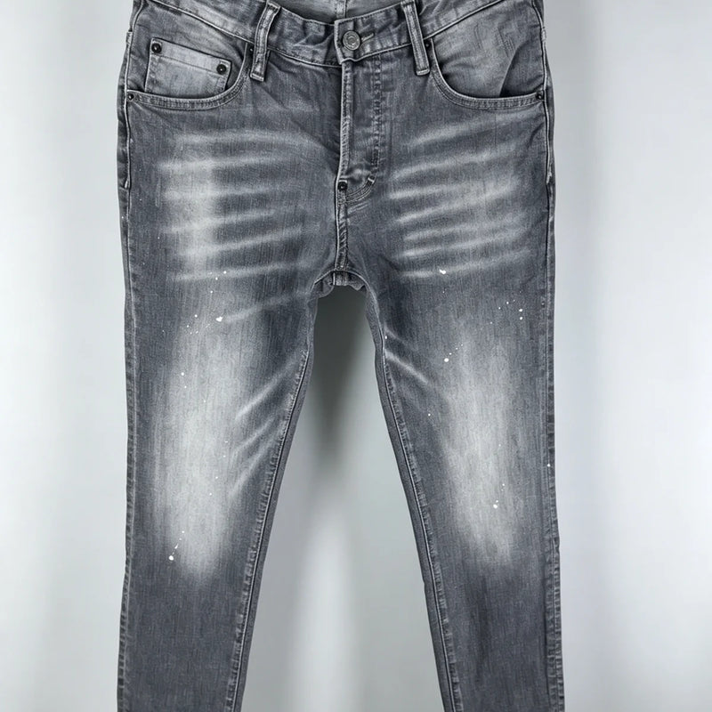 6060 Four Seasons New Men's Washed Ripped Patch Old | SAMAG