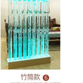 Water curtain wall, running water screen partition company, family entrance acrylic calligraphy and painting flat wine cabinet