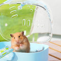 Transparent Pet Carriers Cage Breathable Escape-Proof Travel Pet Cage Ventilated with Water Bottle Pet House for Small Pet