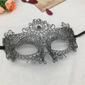 Women's Sexy Half Face Animal Lace Party Mask for Halloween Masquerade Cosplay Party Supplies Ladies Anime Eye Masks Silver