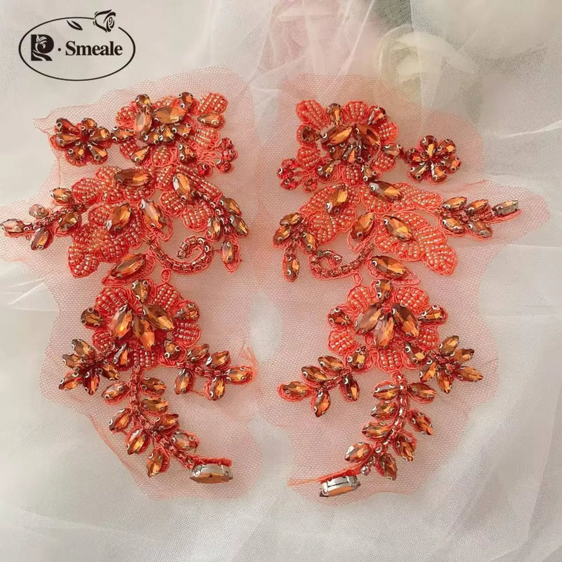 Handsewn Rhinestone Flower for Wedding Dress, Coats - View 21 | SAMAG