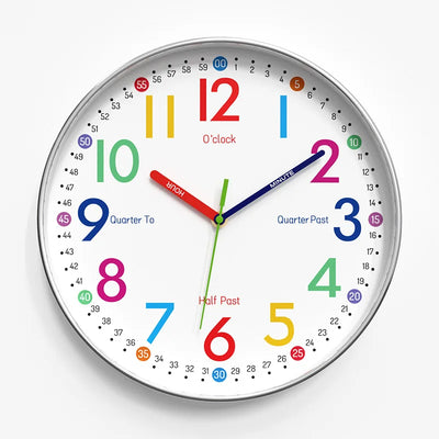 12 Inch Early Education Wall Clock Cartoon Children's | SAMAG