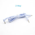 10Pcs 2mm Plug Non-woven Fabric Reusable Self Adhesive Electrode Pads Conductive Gel Pad Body Digital  Massager