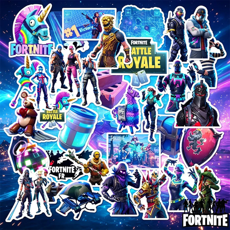 Original Fortnite Game Stickers Waterproof Vinyl Decals - View 3 | SAMAG