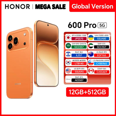 Global Version HONOR 600 Pro 5G 12GB+512GB 6.57'' 120Hz | SAMAG