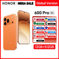2026 New Global Version HONOR 600 Pro 5G 12GB+512GB 6.57'' 120Hz AMOLED Screen 200MP Main Camera 7000mAh 80W SuperCharge