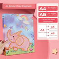 Portfolio Binder Folder A3 A4 A5 Document Organizer Art Drawing Paper Folder 4-Ring Binder PVC Pocket File Folder For Documents