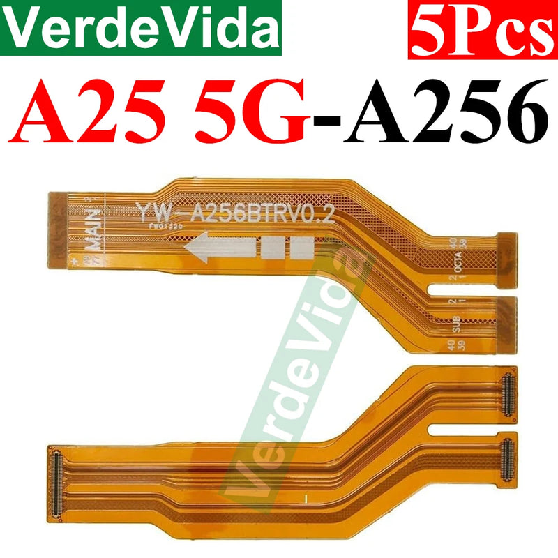 5pcs Main Motherboard Connector Board Ribbon Flex Cable For Samsung A33 A53 A15 A25 A35 A55 A24 A34 A54 A22 A32 A52 A72 Cable