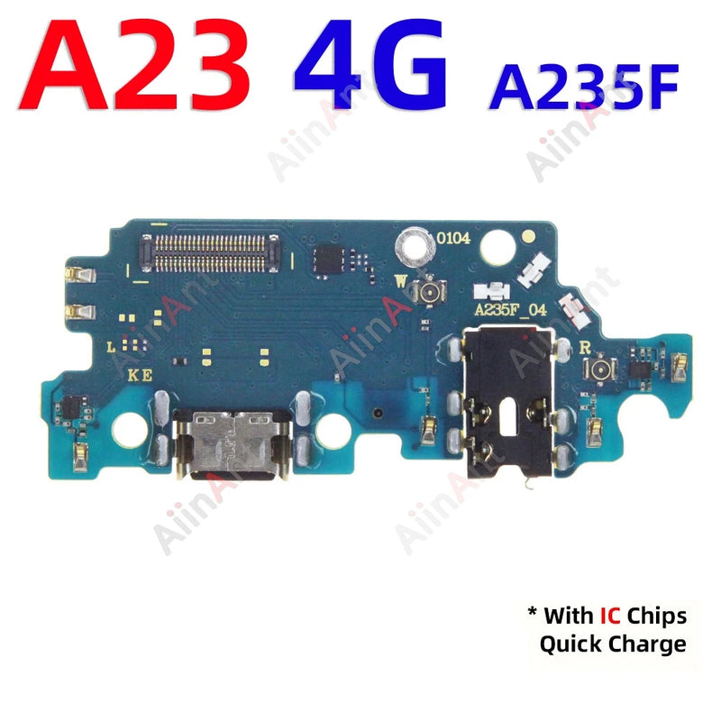 Dock USB Charger Board Port Connector Charging Flex Cable For Samsung Galaxy A20 A21 A22 A23 A24 A25 A26 A21S A202F A207F US EU