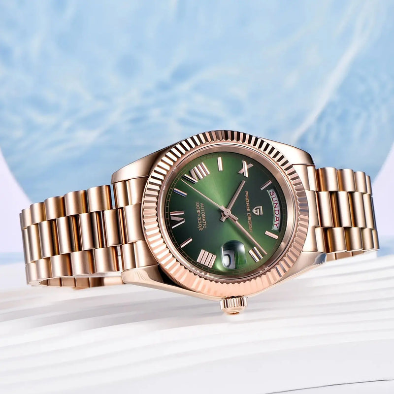 2026 New PAGANI DESIGN Rose Gold DD40 Luxury Automatic Watch Men Mechanical Wrist Watches Men Japan NH36A AR Sapphire crystal