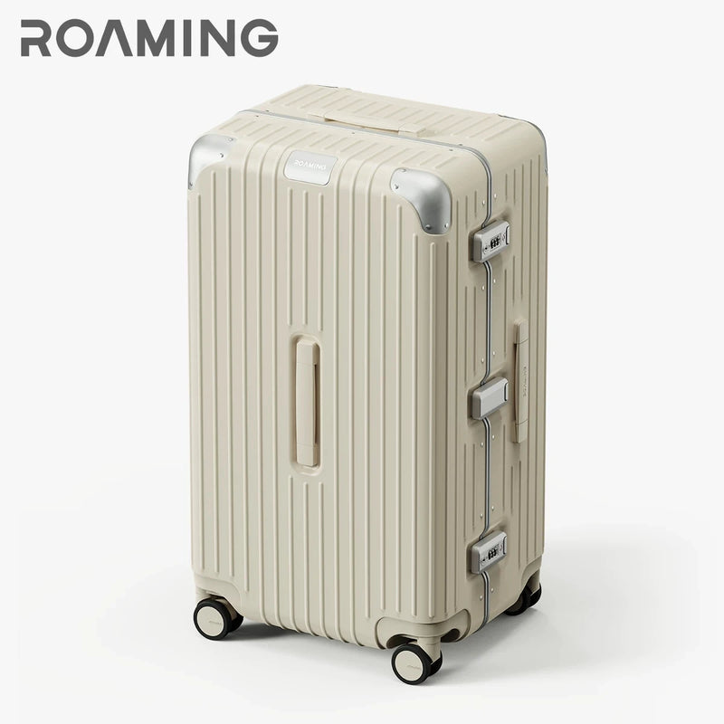 ROAMING Luxury Suitcase PC Material with Aluminum Alloy Frame TSA Lock Rolling Luggage Travel Large Capacity 20/24/26/28/30inch
