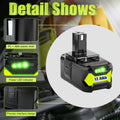 12Ah For RYOBI 18V Battery P108 18V One+ Plus Battery 18 Volt Lithium-Ion Power Tools P104 P107 RB18L50 RB18L20 P108
