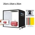 PULUZ 25cm Folding Portable High 97 CRI Ring LED Light Photo Lighting Studio Shooting Tent Box with 12 Colors Backdrops