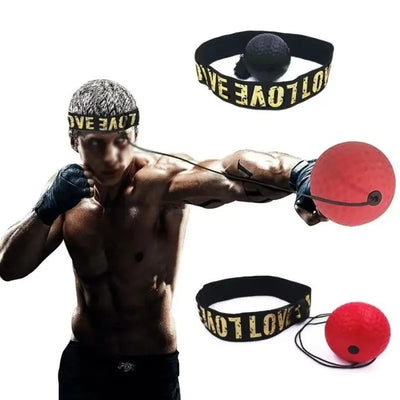 New Set Boxing Speed Ball Head - mounted PU Punch MMA Sanda | SAMAG