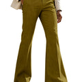Men's Linen Flare Suit Pants Retro High Waist Slim Fit - View 14 | SAMAG