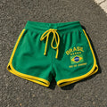 Summer Brasil Flag Print Contrast Piping Drawstring Waist Dolphin Shorts Daily Streetwear Slim Y2K  Trendy New Women's Shorts