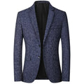 Brand Spring Autumn Men Tweed Blazer Two Buttons Notched | SAMAG