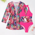 Halter Print Bikini Sets Women Swimsuit With Kimono | SAMAG