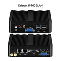 Intel Celeron J6412 N2930 J1900 Mini PC with 2xGigabit LAN 1xUSB3.0 3xUSB2.0 2xRS232 Fanless Industrial Computer Win10 Ready