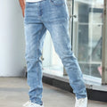 Men'S Casual Slim Fit Stretch Jeans, Chic Street Style | SAMAG