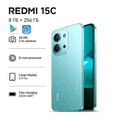 2026 new Redmi 15C Global Edition Redmi 15C 5G 8+256GB Smartphone: Ultra-slim 6000mAh smartphone with long battery life
