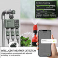Tuya Wifi+RF433 3-outlet water timer Garden Water Timer Rain Delay Filter Programmable Automatic Irrigation Controller