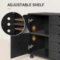 5-Der Wood Der Cabinet, Oice Storage Cabinet, Black | Crat Storage Cabinet, Under Desk Der, Rolling Cart urniture, Adjustable Sh