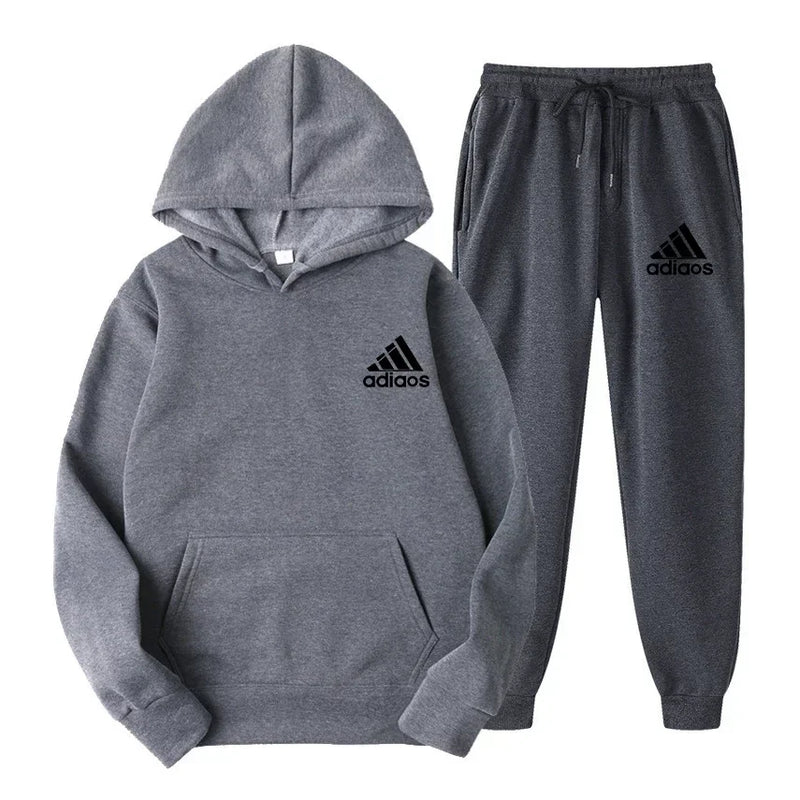 Popular autumn and winter hooded sweatshirt+jogging pants set suitable for both men and women in sports and - View 21 | SAMAG