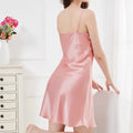 Women's Lingerie Chemise Slip Nightgown 100% Real 19 Momme Mulberry Silk Sleepwear V Neck Spaghetti Strap Dress S-4XL