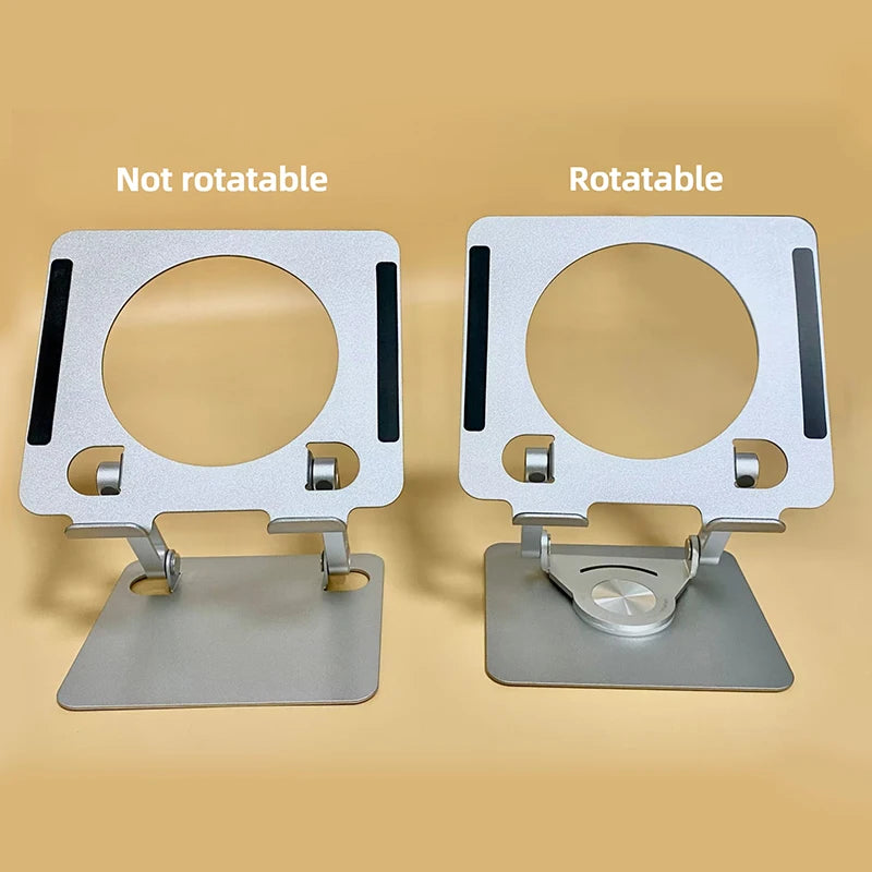 Desktop tablet stand, with hollowed-out heat dissipation, available in two options: rotatable and non-rotatable