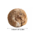 Cat Toy Ball Cat Bunny-kick Ball Furry Ball Cat Toy Soft Fluffy Rabbit Fur Pom Pom Balls Washable Indoor Exercise Toy for Cats