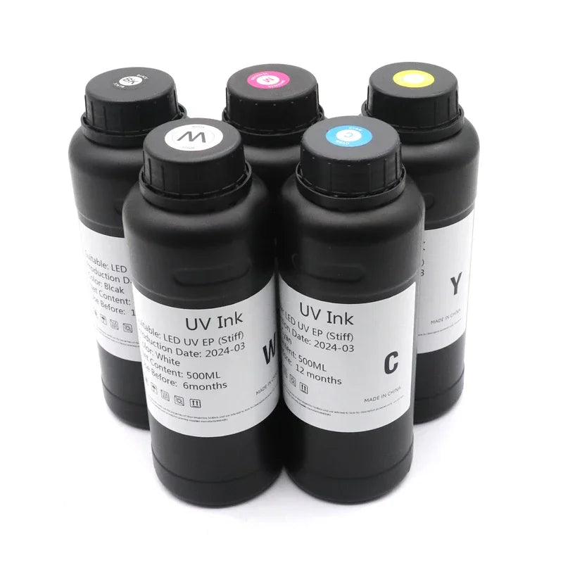 DAT 500ML UV Ink LED Ink Compatible For Epson i3200 i1600 XP600 L800 L805 L1800 TX800 1390 DX5 DX7 printhead UV Flatbed UV Ink