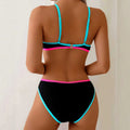 Bikini, split swimsuit for women, black contrasting color | SAMAG