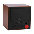 Wooden Digital Alarm Clock with LED Display Voice-activated or constant-on mode Powered by 3 AAA batteries or USB power cable