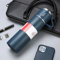 Free LOGO 3 In 1 set of  Thermos Mug Leak_Proof Travel Thermo Cup for Tea Water Coffee Thermo Cafe 500ML Double Stainless Steel
