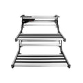 12V Dual-Layer Electric RV Step Telescopic Folding Stair with LED Aluminum Heavy-Duty 200kg for Caravan Camper Motorhome