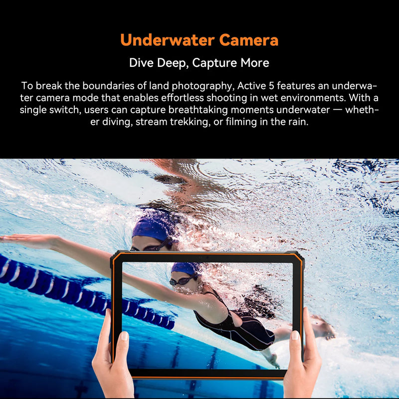 Blackview Active 5 8.68'' Rugged Tablet PC, Unisoc T615 Octa Core, 6GB+128GB, 6600mAh Battery Android 15,Mini Pad,Global Version