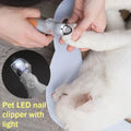 Professional pet nail clippers,equipped with LED lights,5x magnifying glass splash proof cover，cat and dog clippers pet supplies