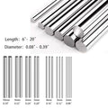 2/5/ 304 Stainless Steel Solid Round Rod 6in-20in 12 16in | SAMAG