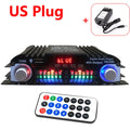 Woopker 45W*4 HiFi Sound Amplifier Digital 4 Channel Audio Amp Support Bluetooth Karaoke Player FM Remote Control for Home
