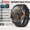 2026 New Outdoor GPS Sports Smartwatches Men Compass 10ATM Waterproof 24/7 Health Monitoring Chat GPT Bluetooth Call Smart Watch