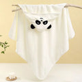 1 Piece Unisex Baby Animal Face Hooded Towel, Unique Animal Design Baby Hooded Towel, Ultra-Soft Newborn Bath Towel, Essential Baby Hooded Towel, Coral Fleece Children's Cartoon Bath Towel Hooded Cape, Bathroom Supplies, Baby
