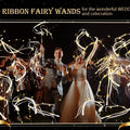 12-60Pcs Light Up Wedding Sparklers LED Wedding Wands Streamers Silk Fairy Wands with Bells  for Wedding Birthday Party Supplies
